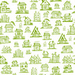 Art houses, seamless background for your design