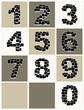 Numbers made from photo frames, insert your photos Numbers made from photo frames, insert your photos
