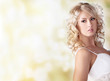 Beautiful bride with a flower in hair
