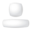 Blank convex web buttons. Vector illustration.
