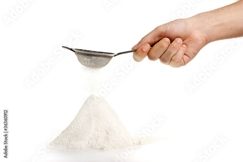 Photo: Sifted flour Sifted flour