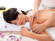 Fresh and Beautiful brunette woman having massage Fresh and Beautiful brunette woman having massage