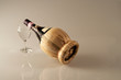 fiasco vino rosso con bicchiere wine