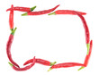 Frame of chili peppers