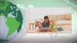 Green Earth turning with families spending time together