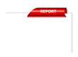 vector blank paper with red clip