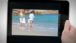 Tablet computer showing families