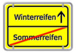 Sommerreifen -> Winterreifen