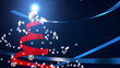Christmas firework in the form of a fir-tree