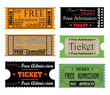 Free admission tickets
