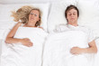 Couple is sleeping
