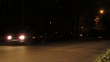 Video: Cars in the street at night Cars in the street at night
