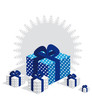 cadeaux tons bleu