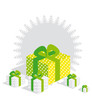 cadeaux tons vert