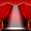 Theater stage. Mesh.
