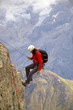 Bergsteiger in den Dolomiten - Alpen
