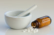 mörser und tabletten