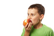 Kid with a red apple Kid with a red apple