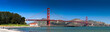 canvas print picture - San Francisco Skyline Golden Gate