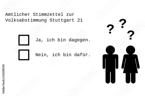 Vector: S21 Volksabstimmung S21 Volksabstimmung