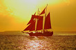 Sailboat at sunset
