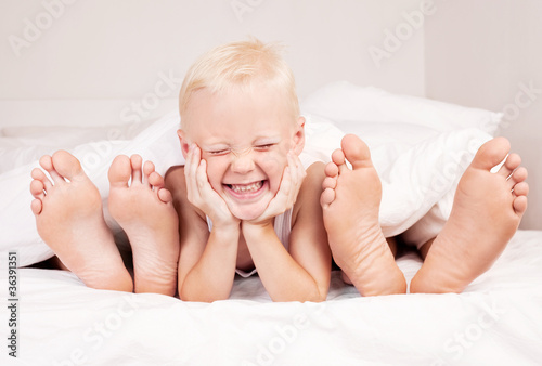 Photo: family at home family at home