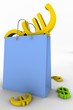 Symbols in bag and floor