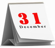 31 December on toggle calendar