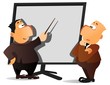 businessman doing presentation