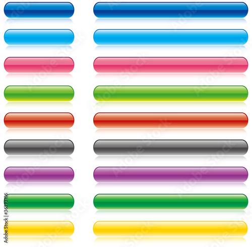 Vektor: glossy buttons glossy buttons