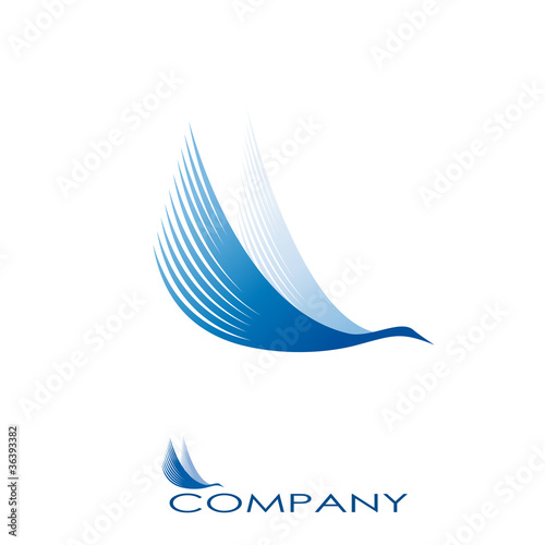 Vector: Logo stork, transport and courier services # Vector Logo stork, transport and courier services # Vector