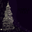 Sapin lumineux sur fond noir - Glowing christmas tree Sapin lumineux sur fond noir - Glowing christmas tree