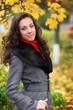 Girl in park colourful autumn Girl in park colourful autumn