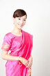 attractive asian woman wearing saree