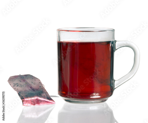 Foto: teacup and tea bag teacup and tea bag