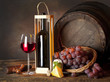 still life with red wine