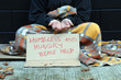 Open hands begging