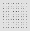 100 interface buttons