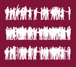business people silhouettes business people silhouettes