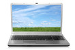 Landscape on notebook screen