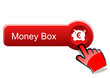 Money box button with red button