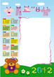 calendario base femminuccia 2012 verticale