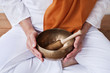 Detailaufnahme Yoga - Klangschale