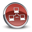 Red 3D Style Icon "Network"