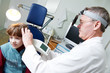 Medical otitus examination of child doctor