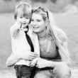 mother son outdoors