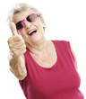 senior woman approve