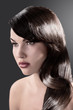 beauty girl with long shiny brown hair beauty girl with long shiny brown hair