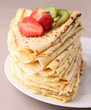 pancakes with fruits