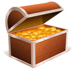 Vector: Treasure chest. Treasure chest.